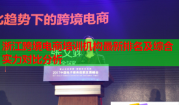 浙江跨境電商培訓(xùn)機構(gòu)最新排名及綜合實力對比分析