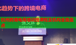 杭州跨境電商培訓(xùn)班課程及機(jī)構(gòu)全面盤(pán)點(diǎn)