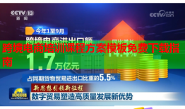 跨境電商培訓(xùn)課程方案模板免費下載指南
