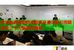 跨境電商培訓時間解析及高效學習周期建議三十天至百日規(guī)劃