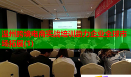 溫州跨境電商實戰(zhàn)培訓助力企業(yè)全球市場拓展(1)