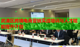 武清區(qū)跨境電商營銷實(shí)戰(zhàn)培訓(xùn)與人才賦能提升計劃